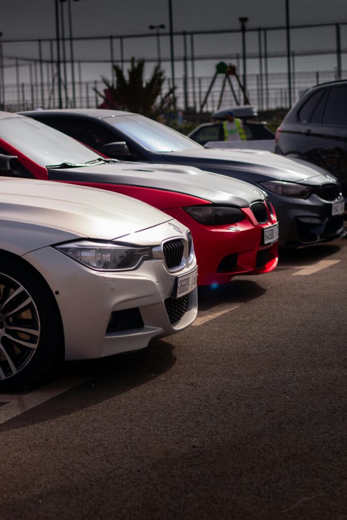 Used car parked for sale showing exterior condition and affordability for buyers